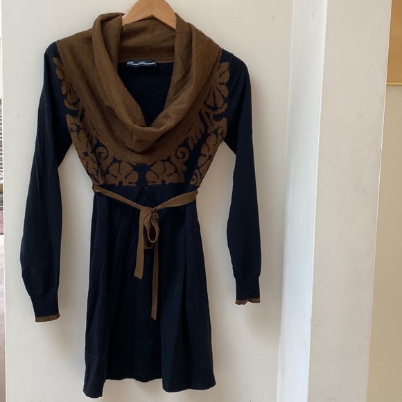 Phard Diamond Black/brown knit dress - Picture 1 of 14